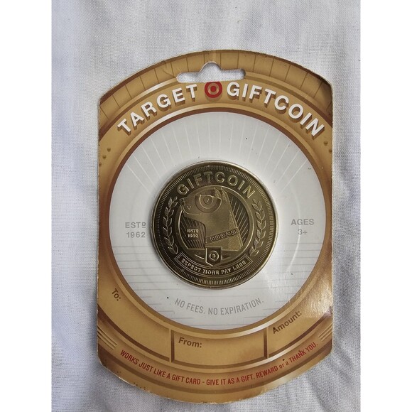 Target Gift Coin – Metallic Coin Packaging – Unused – No Expiration - NO VALUE - Picture 1 of 2